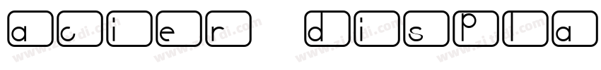 Acier Display Noir字体转换